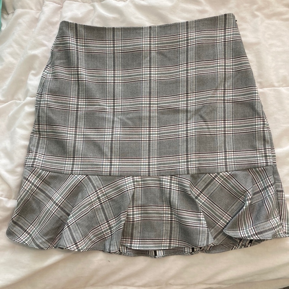 Loft Plaid Skirt